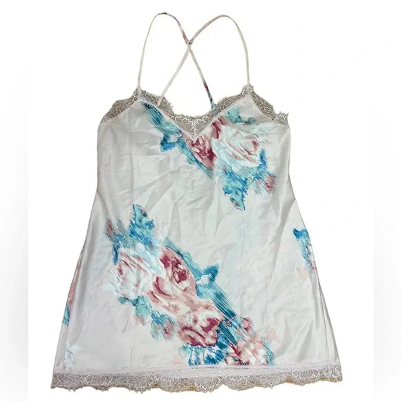 In Bloom Chelsea Floral Chemise L Pre Owned - Picture 1 of 5